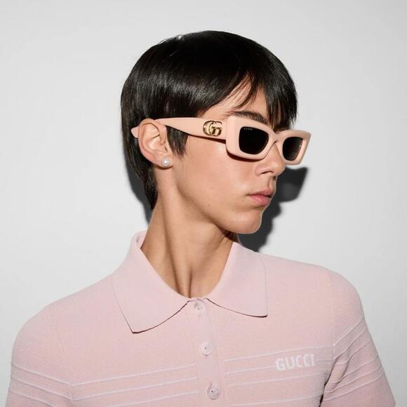 Copied - NEW Gucci GG1827S Pink Cat Eye Sunglasses - Picture 1 of 9